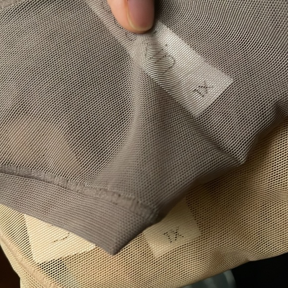 Bundle of 2 Brandew Nueskin Ligh Brown & Cream Mesh Thongs - Picture 6 of 6